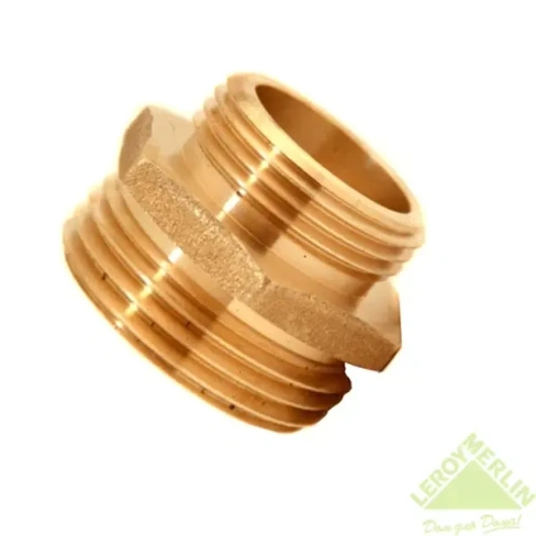 Муфта переходная 1/2 x 3/8 дюйма наружная-наружная резьба BOUTTE