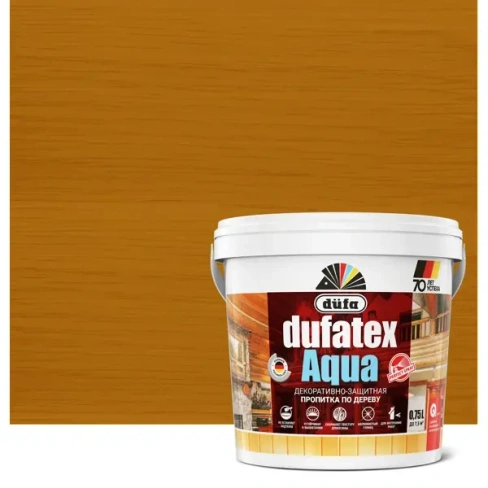 Пропитка для дерева водная цвета сосна Dufatex aqua 0.75 л DUFA