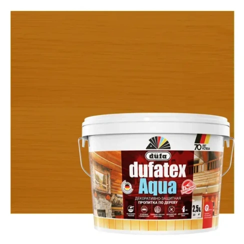 Пропитка для дерева водная цвета сосна Dufatex aqua 2.5 л DUFA