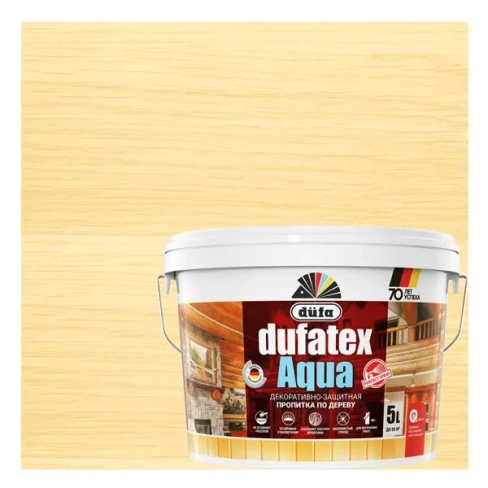 210983686 Пропитка для дерева водная прозрачная Dufatex aqua 5 л DUFA