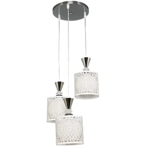 Люстра каскадная хрустальная подвесная Pablo 3xЕ27x40 Вт LAMPLANDIA L1039-3 Pablo