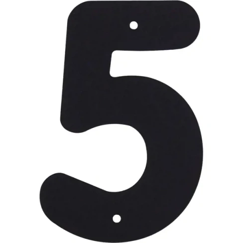Цифра «5» Larvij большая цвет чёрный LARVIJ