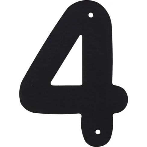 Цифра «4» Larvij большая цвет чёрный LARVIJ