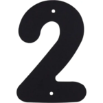 Цифра «2» Larvij большая цвет чёрный LARVIJ