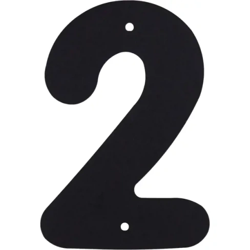 Цифра «2» Larvij большая цвет чёрный LARVIJ