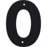 Цифра «0» Larvij большая цвет чёрный LARVIJ