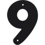 Цифра «9» Larvij большая цвет чёрный LARVIJ