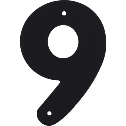 Цифра «9» Larvij большая цвет чёрный LARVIJ