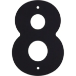 Цифра «8» Larvij большая цвет чёрный LARVIJ