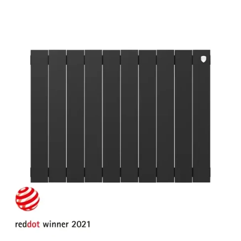 210984929 Радиатор Royal Thermo Pianoforte 500/100 биметалл 10 секций боковое подключение цвет черный ROYAL THERMO PianoForte 500/