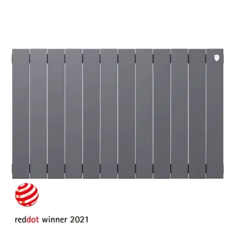 210984940 Радиатор Royal Thermo Pianoforte 500/100 биметалл 12 секций боковое подключение цвет серый ROYAL THERMO PianoForte500/12
