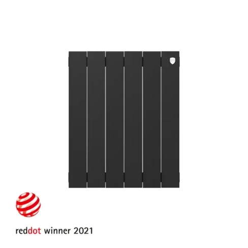 210984941 Радиатор Royal Thermo Pianoforte 500/100 биметалл 6 секций боковое подключение цвет черный ROYAL THERMO PianoForte 500/6