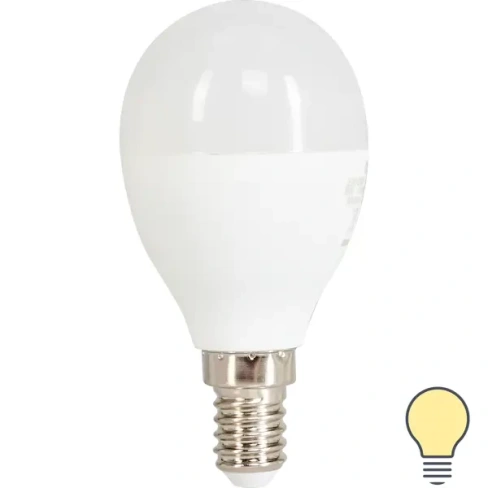 Лампа светодиодная Osram E14 220 В 8 Вт шар матовая 806 лм тёплый белый свет OSRAM