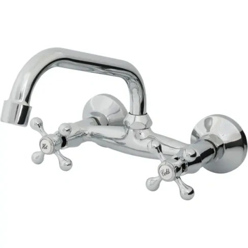 Смеситель для раковины Divino D4765 настенный двухвентильный цвет хром DIVINO D D4765