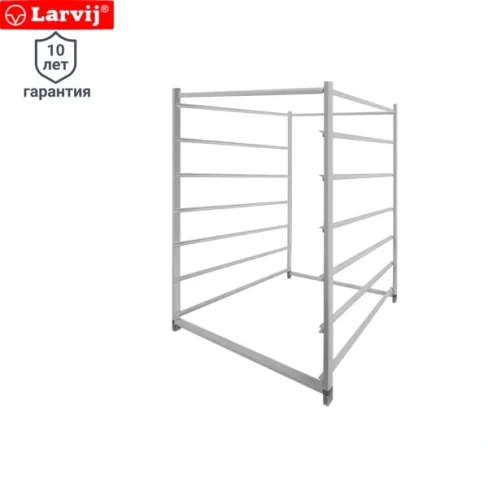 210987277 Рама для стеллажа Larvij 7 ярусов 56x43x75 см сталь цвет белый LARVIJ