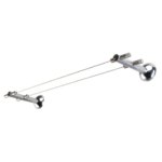 Карниз двухрядный тросовый 3.5 м для стены цвет хром ART-DECOR Струнный карниз