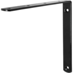 Кронштейн Larvij Angle 3 15x17.5 см сталь нагрузка до 1 кг цвет чёрный LARVIJ Англ Кронштейн