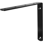 Кронштейн Larvij Angle 2 12.5x15 см сталь нагрузка до 1 кг цвет чёрный LARVIJ Англ Кронштейн