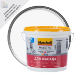 Краска фасадная Marshall Maestro прозрачная матовая BW 4.5 л MARSHALL