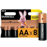 Батарейка Duracell Basic AA (LR6) алкалиновая 8 шт. DURACELL