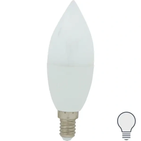 Лампа светодиодная Osram E14 220 В 8 Вт свеча 806 лм холодный белый свет OSRAM ЛАМLED OSRAM СВЕЧА 8W