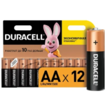 Батарейка алкалиновая Duracell AA/LR6 12 шт DURACELL