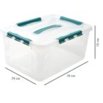 Ящик для хранения Grand Box 39x29x18 см 15.3 л пластик с крышкой цвет прозрачный GRAND BOX
