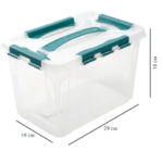 Ящик для хранения Grand Box 29x19x18 см 6.65 л пластик с крышкой цвет прозрачный GRAND BOX