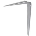Кронштейн для полки Larvij Utility 25x30 см нагрузка до 10 кг металл цвет серый LARVIJ Utility Кронштейн