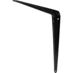 Кронштейн для полки Larvij Utility 25x30 см нагрузка до 10 кг металл цвет чёрный LARVIJ Utility Кронштейн