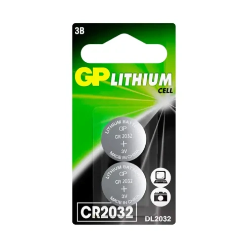 Батарейка литиевая GP CR2032 2 шт. GP CR 2032-7CR2 БЛИСТЕР нет