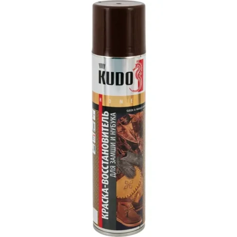 Краска аэрозольная Kudo для замши цвет коричневый 0.4 л KUDO