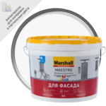 Краска фасадная Marshall Maestro матовая цвет белый база BW 9 л MARSHALL