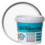 Эмаль для радиаторов отопления и металла Р-1780 цвет белый 1 кг РАДУГА