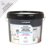 Краска для стен кухни и ванной Luxens база A 10 л LUXENS