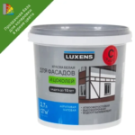 Краска фасадная и для цоколей Luxens прозрачная матовая база С 2.7 л LUXENS