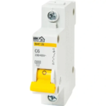 Автоматический выключатель IEK Home ВА47-29 1P C6 А 4.5 кА IEK HOME