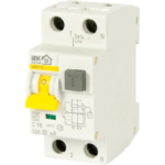 Дифференциальный автомат IEK Home 1P N C16 А 30 мА 6 кА АС MAD22-5-016-C-30 IEK HOME АВДТ-32