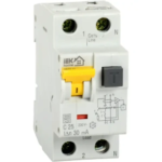 Дифференциальный автомат Iek Home АВДТ-32 1P N C20 A 30 мА 6 кА AC MAD22-5-020-C-30 IEK HOME