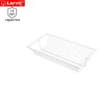Корзина сетчатая Larvij 11.8x30.6x60.3 см сталь цвет белый LARVIJ