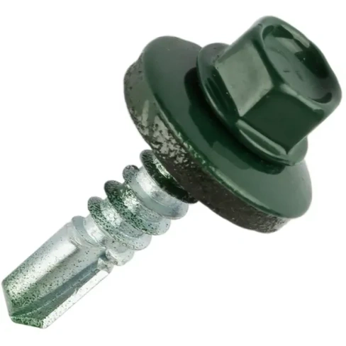Кровельные саморезы STANDERS RAL6005 сверлоконечные зеленые 5.5x25