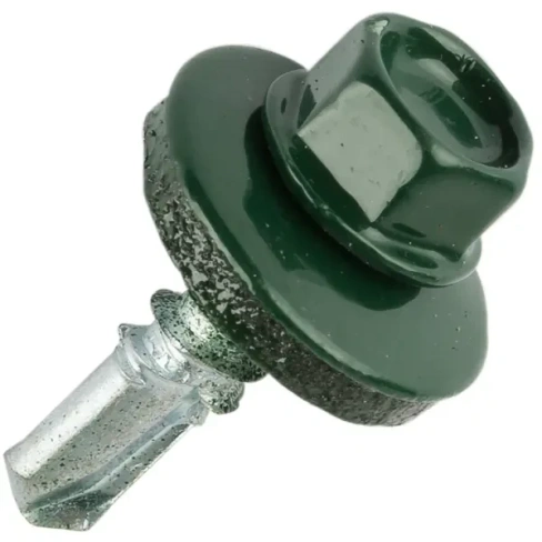 Кровельные саморезы STANDERS RAL6005 сверлоконечные зеленые 5.5x19