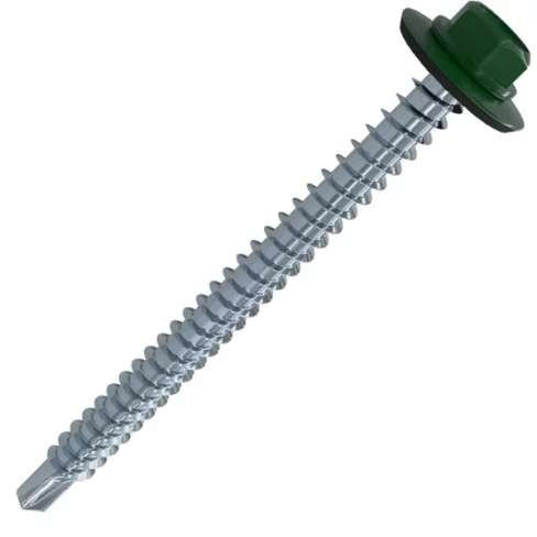 Кровельные саморезы STANDERS RAL6005 сверлоконечные зеленые 4.8x51