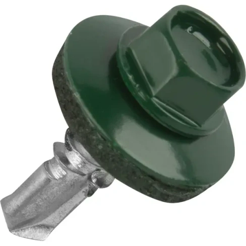 Кровельные саморезы STANDERS RAL6005 сверлоконечные зеленые 5.5x19