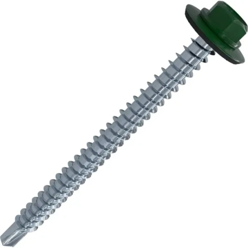 Кровельные саморезы STANDERS RAL6005 сверлоконечные зеленые 5.5x32