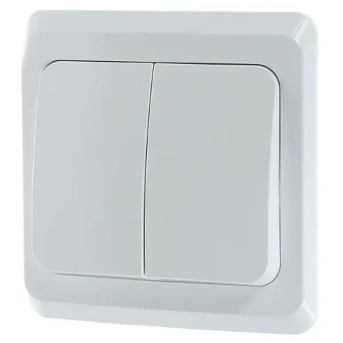 211008978 Выключатель встраиваемый Schneider Electric Этюд 2 клавиши с подсветкой
