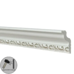 Плинтус потолочный полистирол Decomaster 148B-60 белый 30х45х2000 мм DECOMASTER