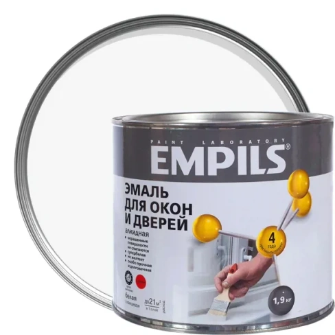 211026258 Эмаль для окон и дверей Empils PL цвет белый 1.9 кг EMPILS