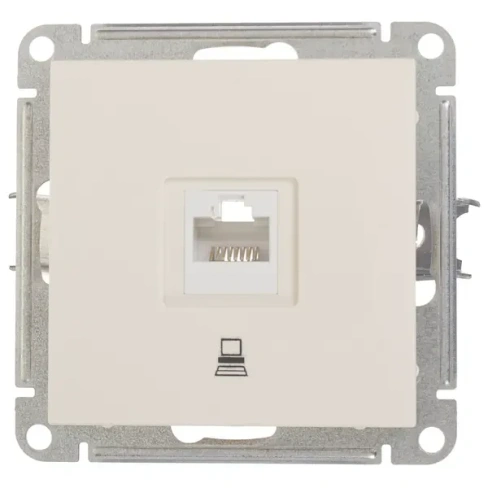 211026374 Розетка компьютерная встраиваемая Schneider Electric W59 RJ45 UTP cat 5e цвет слоновая кость SCHNEIDER ELECTRIC RSI-152K