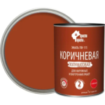 Эмаль ПФ-115 Простокраска полуматовая цвет коричневый 0.8 кг ПРОСТОКРАСКА